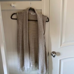 Girls long sweater vest